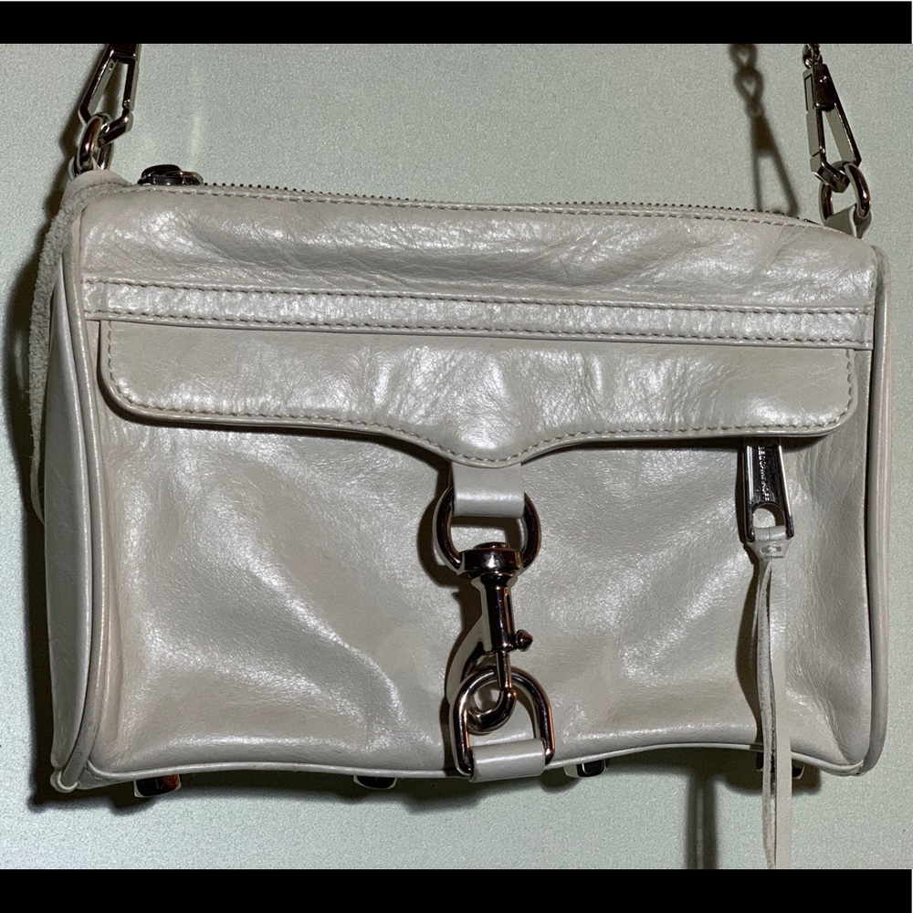 Rebecca Minkoff White Mini MAC Crossbody Bag
